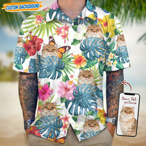 GeckoCustom Personalized Upload Dog Cat Photo Hawaiian Shirt T368 889448