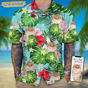 GeckoCustom Personalized Upload Dog Cat Photo Hawaiian Shirt T368 889450