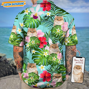 GeckoCustom Personalized Upload Dog Cat Photo Hawaiian Shirt T368 889450