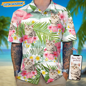 GeckoCustom Personalized Upload Dog Cat Photo Hawaiian Shirt T368 889452