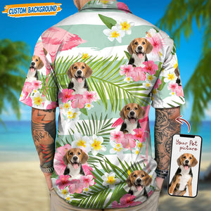 GeckoCustom Personalized Upload Dog Cat Photo Hawaiian Shirt T368 889452