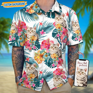 GeckoCustom Personalized Upload Dog Cat Photo Hawaiian Shirt T368 889454