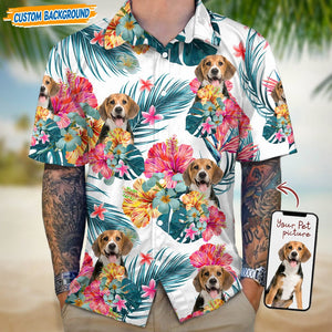 GeckoCustom Personalized Upload Dog Cat Photo Hawaiian Shirt T368 889454