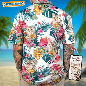 GeckoCustom Personalized Upload Dog Cat Photo Hawaiian Shirt T368 889454