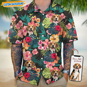 GeckoCustom Personalized Upload Dog Cat Photo Hawaiian Shirt T368 889456