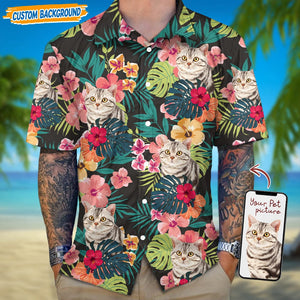 GeckoCustom Personalized Upload Dog Cat Photo Hawaiian Shirt T368 889456