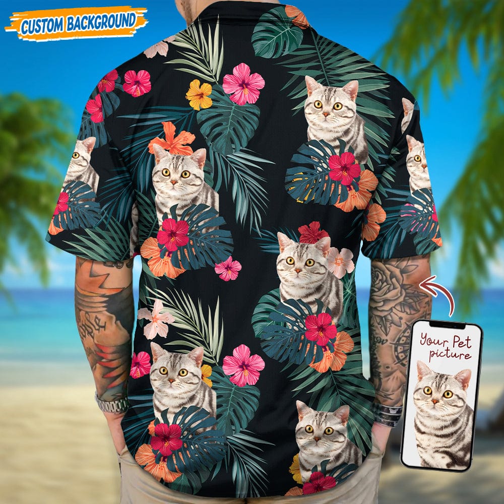 GeckoCustom Personalized Upload Dog Cat Photo Hawaiian Shirt T368 889458