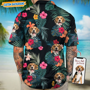 GeckoCustom Personalized Upload Dog Cat Photo Hawaiian Shirt T368 889458