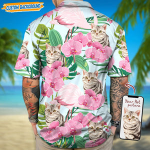 GeckoCustom Personalized Upload Dog Cat Photo Hawaiian Shirt T368 889460