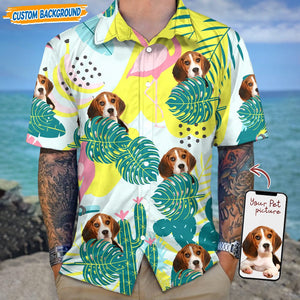 GeckoCustom Personalized Upload Dog Cat Photo Hawaiian Shirt T368 889464