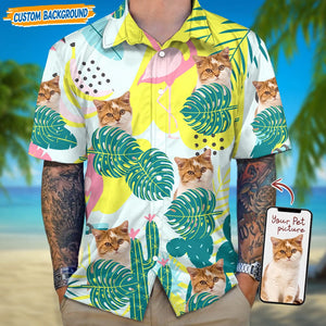 GeckoCustom Personalized Upload Dog Cat Photo Hawaiian Shirt T368 889464