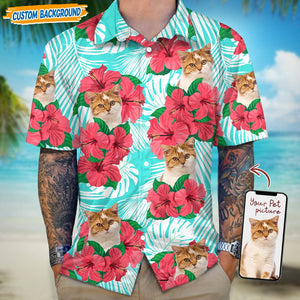 GeckoCustom Personalized Upload Dog Cat Photo Hawaiian Shirt T368 889468