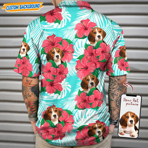 GeckoCustom Personalized Upload Dog Cat Photo Hawaiian Shirt T368 889470