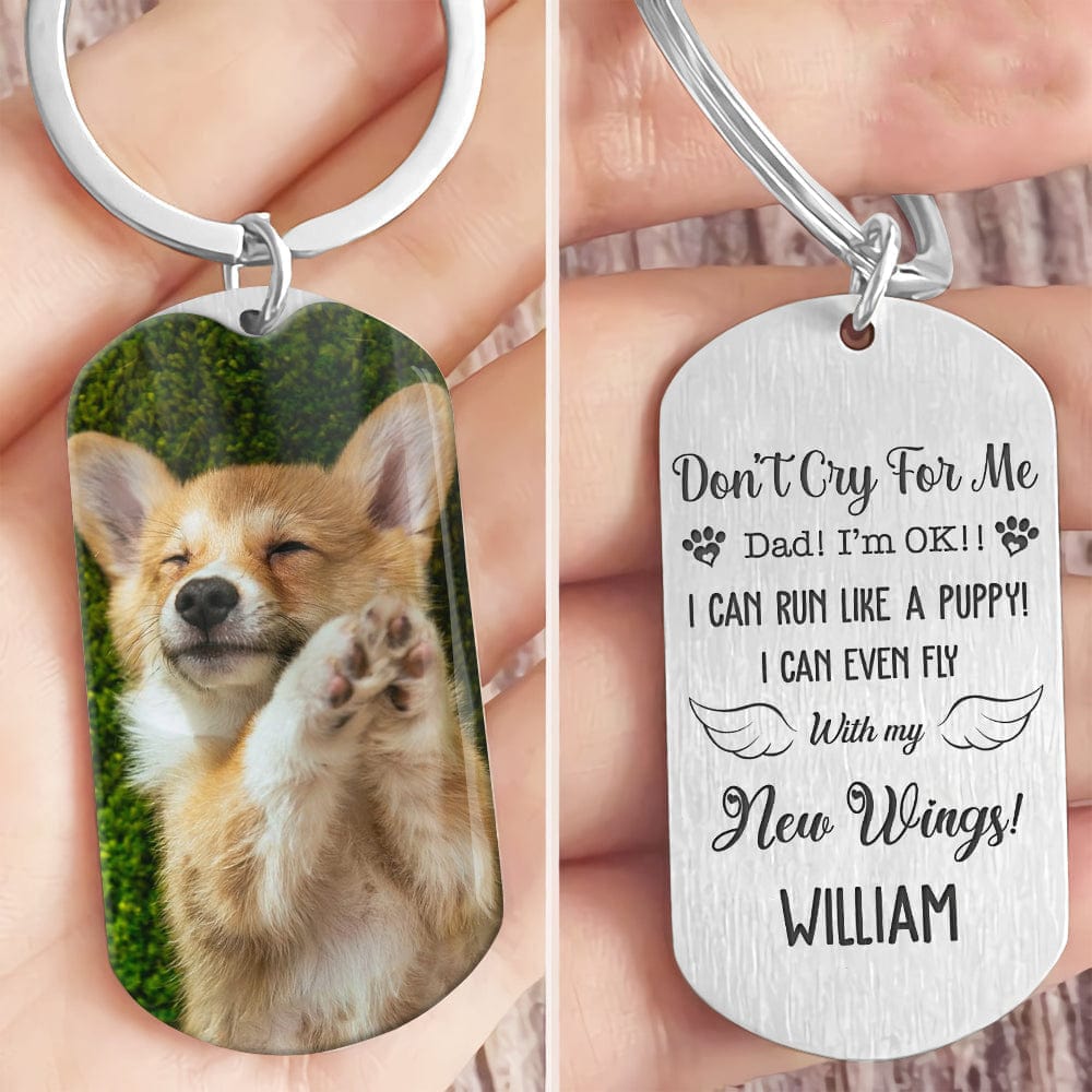 GeckoCustom Personalized Upload Photo Pet Metal Keychain T286 HN590