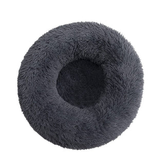 GeckoCustom Pet Dog Bed Comfortable Donut Cuddler Round Dog Kennel Ultra Soft Washable Dog and Cat Cushion Bed Winter Warm Sofa hot sell D / S 40CM
