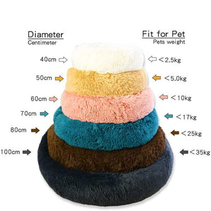 GeckoCustom Pet Dog Bed Comfortable Donut Cuddler Round Dog Kennel Ultra Soft Washable Dog and Cat Cushion Bed Winter Warm Sofa hot sell