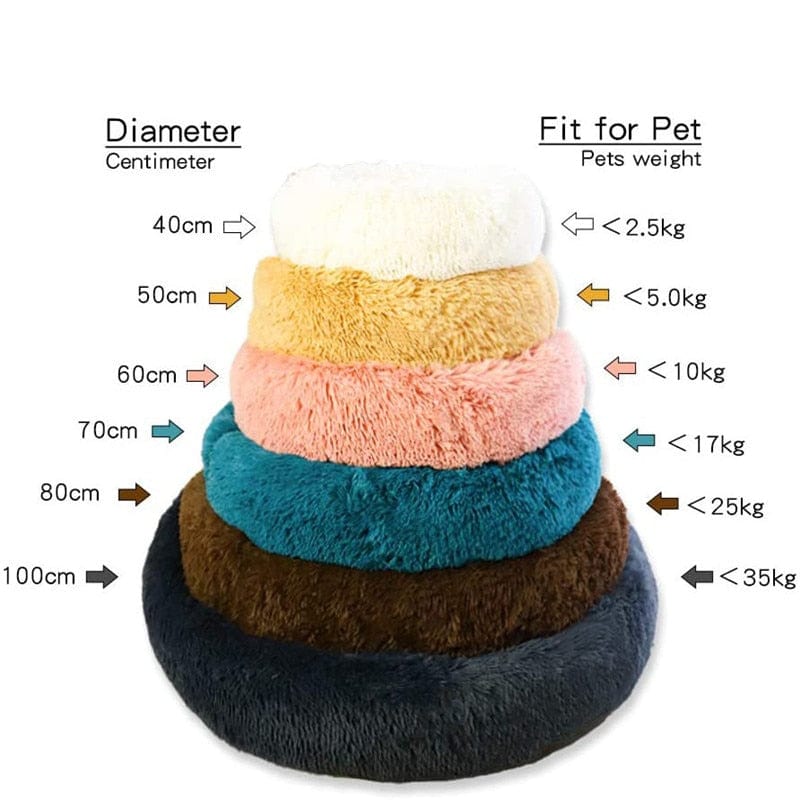 GeckoCustom Pet Dog Bed Comfortable Donut Cuddler Round Dog Kennel Ultra Soft Washable Dog and Cat Cushion Bed Winter Warm Sofa hot sell