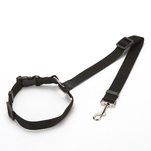 GeckoCustom Pet Dog Car Seat Belt Harness Restraint Lead CWQY-11-Black