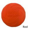 GeckoCustom Pet Dog Flying Disk Toy Silicone Material Environmentally Friendly Anti-Chew Dog Puppy Interactive Training Pet Supplies Red / 15CM