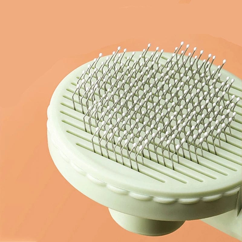 GeckoCustom Pet Hair Removal Comb Cat Brush Self Cleaning Slicker Brush for Cats Dogs Hair Remover Scraper Pet Grooming Tool Cat Accessories