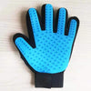 GeckoCustom Pet Hair Remover Massage Brush Grooming Glove Left baby blue