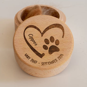 GeckoCustom Pet Memorial Box With Lid Wooden Keepsake Personalized Gift TA29 889963