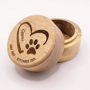 GeckoCustom Pet Memorial Box With Lid Wooden Keepsake Personalized Gift TA29 889963