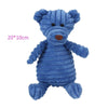 GeckoCustom Plush Dog Toy Animals Shape Bite Resistant Squeaky Toys Corduroy Dog Toys for Small Large Dogs Puppy Pets Training Accessories Bear