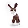 GeckoCustom Plush Dog Toy Animals Shape Bite Resistant Squeaky Toys Corduroy Dog Toys for Small Large Dogs Puppy Pets Training Accessories Brown