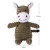 GeckoCustom Plush Dog Toy Animals Shape Bite Resistant Squeaky Toys Corduroy Dog Toys for Small Large Dogs Puppy Pets Training Accessories