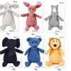 GeckoCustom Plush Dog Toy Animals Shape Bite Resistant Squeaky Toys Corduroy Dog Toys for Small Large Dogs Puppy Pets Training Accessories