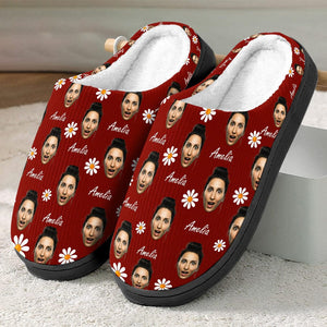 GeckoCustom Plush Slippers Custom face Photo human N369 888683