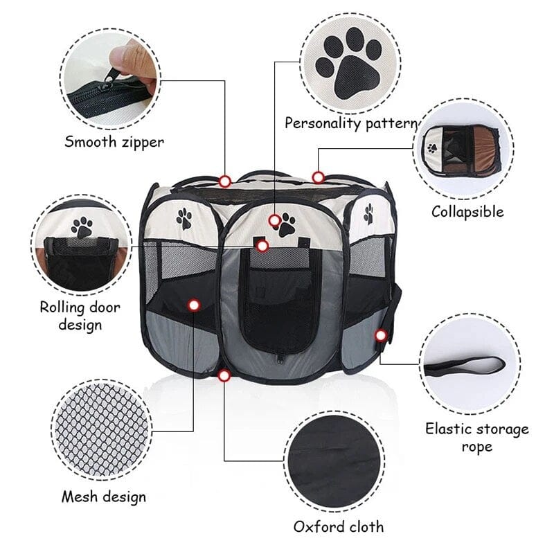 GeckoCustom Portable Foldable Pet Tent