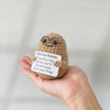 GeckoCustom Positive Crochet Potato Funny Gifts with Positive Card for Cheer Up, Birthday Gifts for Friends Women, Graduation Gifts