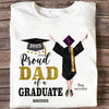 GeckoCustom Proud Dad Proud Mom of a Graduate Graduation Shirt 888887