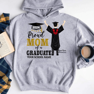 GeckoCustom Proud Dad Proud Mom of a Graduate Graduation Shirt HN590