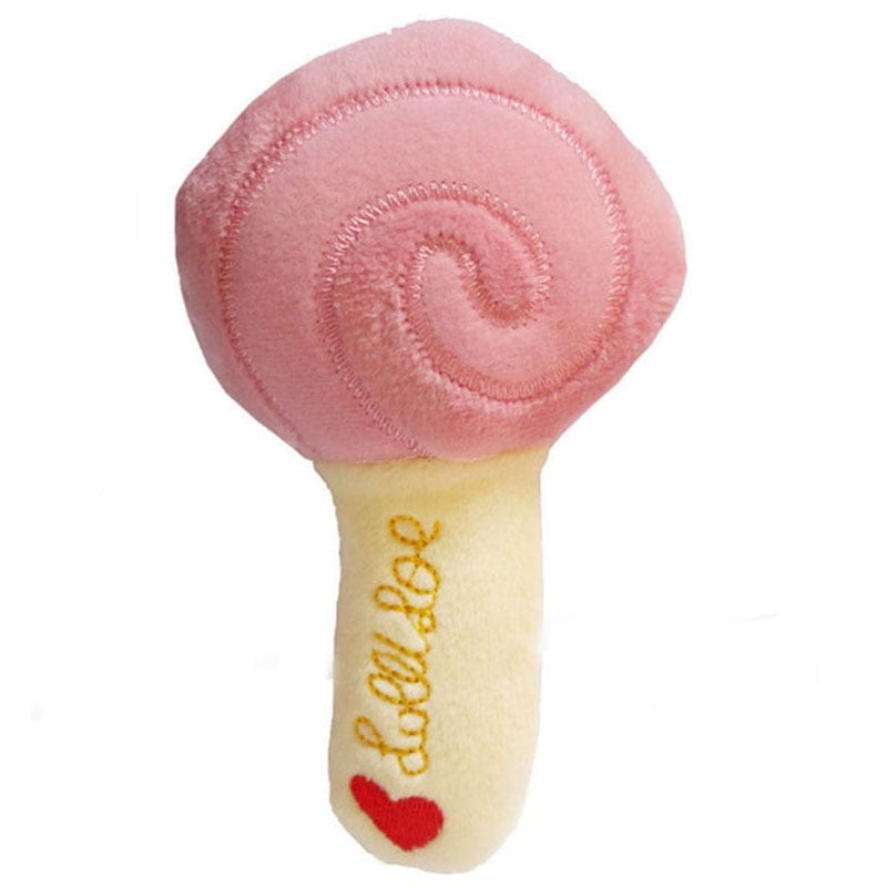 GeckoCustom Puppy Dog Plush Squeaky Toys for Small Medium Dogs Bone Aggressive Chewers for Pet Cat Products Puppy Accessories Sugar / 1 Pc