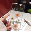 GeckoCustom Qianliyao Dried Flower Silver foil Phone Cases For iPhone 15 14 13 12 11 Pro Max XS Max XR X 6s 7 8 Plus SE Soft Silicone Cover