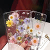 GeckoCustom Qianliyao Dried Flower Silver foil Phone Cases For iPhone 15 14 13 12 11 Pro Max XS Max XR X 6s 7 8 Plus SE Soft Silicone Cover
