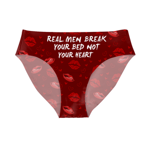 GeckoCustom Real Men Break Your Bed Not Your Heart Underwear HA75 891832