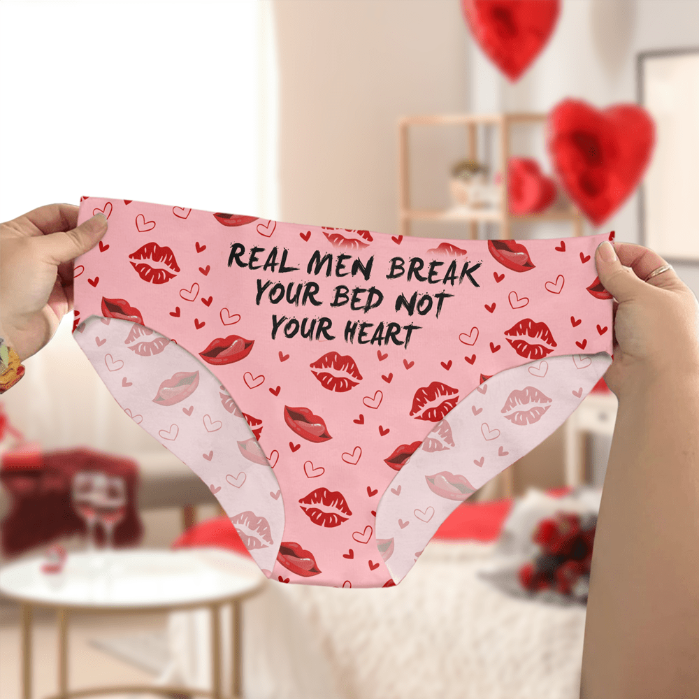 GeckoCustom Real Men Break Your Bed Not Your Heart Underwear HA75 891832