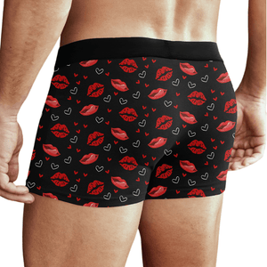 GeckoCustom Real Men Make Your Panties Wet Not Your Eyes Man's Boxer Valentine's Day, Anniversary Gift HA75 891854