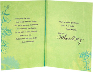 GeckoCustom Romantic Father'S Day Card for Husband (Sweet and Good Man) (529FFW9512)