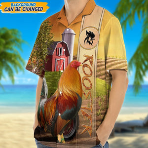 GeckoCustom Rooster 3D Hawaii Shirt N304 889417