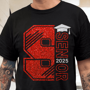 GeckoCustom S is for Senior Graduation Shirt HN590 HA75 891894 Premium Tee (Favorite) / P Black / S