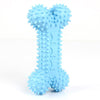 GeckoCustom Safe Puppy Dental Care Soft Pet Toothbrush Toys Chew Cleaning Teeth 14CM Blue