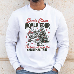 GeckoCustom Santa Claus World Tour Rocking Around The Christmas Tree Sweatshirt HO82 893208