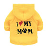 GeckoCustom Security Cat Clothes Pet Cat Coats Jacket Hoodies For Cats Outfit Warm Pet Clothing Rabbit Animals Pet Costume For Small Dogs MOM Yellow / XS