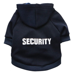 GeckoCustom Security Cat Clothes Pet Cat Coats Jacket Hoodies For Cats Outfit Warm Pet Clothing Rabbit Animals Pet Costume For Small Dogs Navy Blue / XS