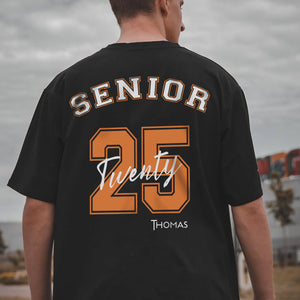 GeckoCustom Senior 2025 Personalized Custom Backside Shirt C394